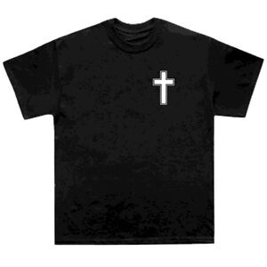 Black Cross Graphic T-Shirt